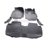 Toyota Prius 1.8 7D Diamond Floor Mats Black with Black Stitch 2012-2016 thumbnail 8