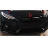 Honda Civic Turbo Grill Piano Black 3 Pieces 2016-2021 thumbnail 2
