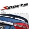 Sports Metal Logo Black Red Pair thumbnail 1