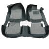 Honda Civic 9D Diamond Floor Mats Black with Grey Grass 2016-2021 thumbnail 6