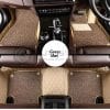Toyota Prado FJ150 9D Diamond Floor Mats Beige With Coffee Grass 2016-2020 thumbnail 1