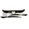 Honda Civic Turbo Black Grill Trim 3pc Set 2016-2021 thumbnail 2