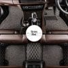 Honda Vezel 9D Diamond Floor Mats Black With Grey Grass 2013-2021 thumbnail 1
