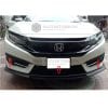 Honda Civic Front Bumper Double Splitter V2 3pc 2016-2021 thumbnail 6