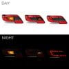 Toyota Corolla Eagle Eyes Red Smoke LED Back Light 2012-2014 thumbnail 4