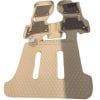 Toyota Prado FJ150 9D Diamond Floor Mats Beige With Coffee Grass 2016-2020 thumbnail 2