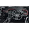 Honda Civic FC Dashboard Red Trim 2016-2021 thumbnail 2
