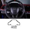 Honda Civic Steering Multimedia Carbon Fiber Trim 2016-2021 thumbnail 1