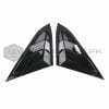 Honda Civic Quarter Window Louvers Carbon Fiber 2016-2021 thumbnail 1