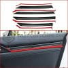 Honda Civic Interior Door Panel Strip Carbon Fiber with Red 2016-2021 thumbnail 4
