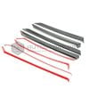 Honda Civic Interior Door Panel Strip Carbon Fiber with Red 2016-2021 thumbnail 3
