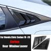 Honda Civic Quarter Window Louvers Carbon Fiber 2016-2021 thumbnail 6