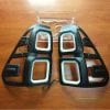 Toyota Hilux Revo Tail lights LED Cover Black 2016-2020 thumbnail 2