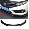 Honda Civic Front Splitter Glossy Black 2016-2021 thumbnail 1