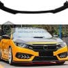 Honda Civic Front Splitter Glossy Black 2016-2021 thumbnail 2