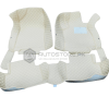 Honda Civic 7D Diamond Floor Mats Beige With Beige Stitch 2016-2021 thumbnail 4