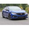Honda Civic SI Front Bumper Splitter Glossy Black 2016-2021 thumbnail 1