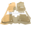 Hyundai Elantra 9D Floor Mats Horizontal Stitch Beige With Beige Grass 2020-2021 thumbnail 2