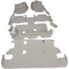 Toyota Land Cruiser Fj200 9D Floor Mats Horizontal Stitch Beige With Beige Grass 2010-2019 thumbnail 2