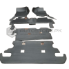 Toyota Land Cruiser Fj200 9D Floor Mats Horizontal Stitch Black With Black Grass 2010-2019 thumbnail 2