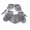Honda Vezel 9D Floor Mats Horizontal Stitch Black With Black Grass 2013-2021 thumbnail 2