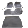 Toyota CHR 9D Floor Mats Horizontal Stitch Black With Black Grass 2018-2021 thumbnail 2