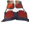 MG HS 9D Floor Mats Horizontal Black Red Stitch With Red Grass 2020-2021 thumbnail 3