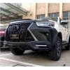 Toyota Hilux Revo Lexus LX570 Style Front Bumper TRD 2021-2022 thumbnail 3