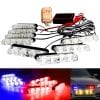 Police Flasher Red Blue with Remote 8 pcs thumbnail 1
