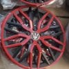 Red And Black Wheel Cover 13 Inches thumbnail 1