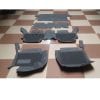 Kia Sorento 9D Floor Mats Horizontal Stitch Black With Black Grass 2021-2022 thumbnail 4