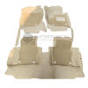 Honda City 9D Floor Mats Horizontal Stitch Beige With Beige Grass 2021-2022 thumbnail 2