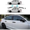 Honda Civic Door Handle Covers Black 2022-2023 thumbnail 3