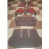 Toyota Fortuner 9D Floor Mats Horizontal Red Stitch With Red Grass 2016-2021 thumbnail 2