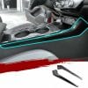 Honda Civic Gear Panel Side Cover Carbon Fiber 2022-2023 thumbnail 2