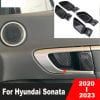 Hyundai Sonata Inner Handle Inserts Carbon Fiber 2021-2023 thumbnail 2