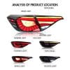 Honda Civic Snake Style Tail Lamps Smoke 2022-2023 thumbnail 3
