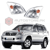 Toyota Prado FJ120 OEM Head lights / Head lamps 2002- 2007 thumbnail 1