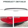 Honda Civic Carbon Fiber Back Bumper Lid Garnish - Lower Bumper Protector 2022-2023 thumbnail 3