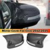 Honda Civic Rebirth Carbon Fiber Batman Style Side Mirror Covers 2012-2015 thumbnail 1