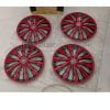 Red And Black ABS Wheel Cover 15 Inches thumbnail 2
