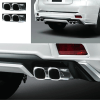 Toyota Prado FJ150 Exhaust Fake Chrome Tips Modellista Body Kit 2017-2024 thumbnail 1