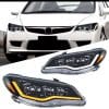 Honda Civic Reborn Audi Style LED Head Lamp 2008-2013 thumbnail 1