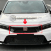 Honda Civic 11th Gen VRS Style Grill With Hood Plastic 2022-2024 thumbnail 2