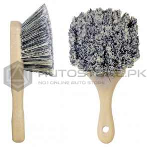 Flagged-Tips Salt & Pepper Polystyrene Bristles Brushes 8.5 Inches