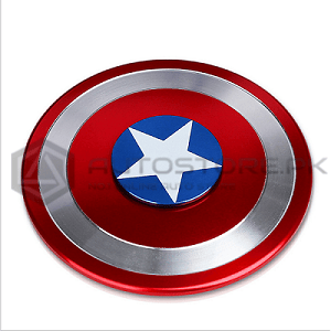Captain America Metal Monogram Red Chrome