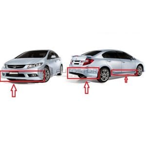 Honda Civic Rebirth Modulo Body Kit Taiwan 2012-2015