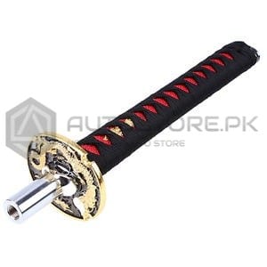 Sword Knife Gear Shift Knob Red Black