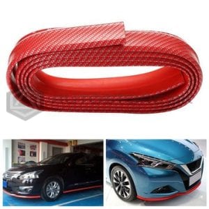 Rubber Lip Carbon Fiber Red