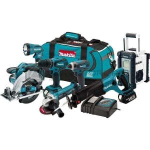 Makita LXT702 LXT Lithium-Ion Cordless 7Pcs Combo Kit 18V